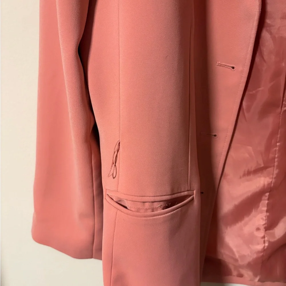 Le Suit Vintage Pink Blazer Jacket 16 - Picture 4 of 6
